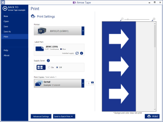 Print your arrow tape