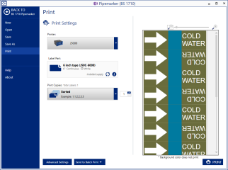 Print your pipe marker