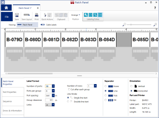 Enter your patch panel data