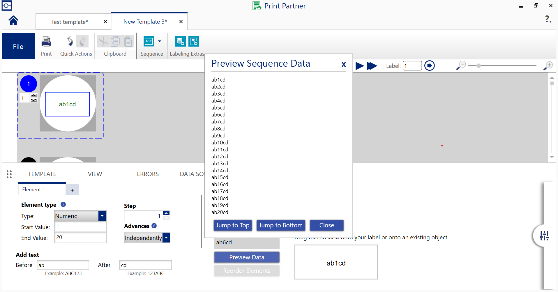 Serialize and fill in your template