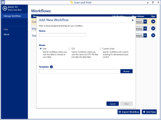 Define your workflow