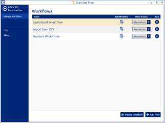 Manage multiple workflows